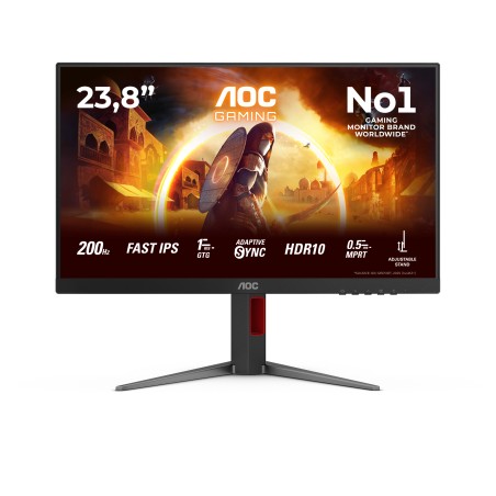 AOC G4 24G4HA 24" Fast IPS 200Hz Full HD Monitor - Stunning 1920 x 1080 Resolution with HDMI & DisplayPort
